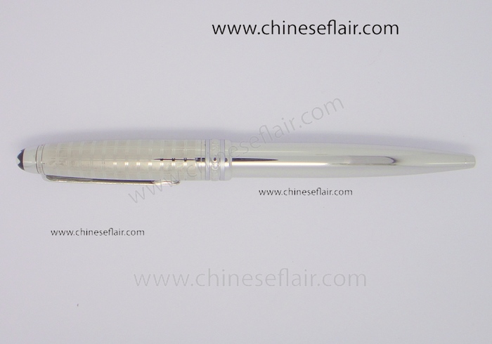 Copy Mont blanc Knock Off Meisterstuck Silver Ballpoint Pen